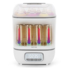 리빙웰 베이비스타 4in1 스팀 살균 건조 젖병소독기 스테인레스 열탕 보틀워머, BS610A