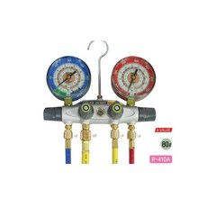 옐로우자켓(YellowJacket) R-410A R-32용 고급형 4밸브 매니폴드게이지 49965
