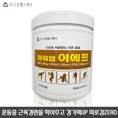 파워업 이에프 통/구연산 2500mg 미네랄 1000mg BCAA 글루타민 1000mg 단백질 무기질 지구력 황금비율, 1통, 900g