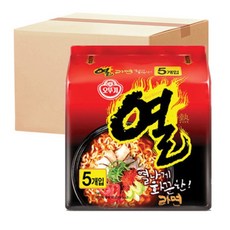 오뚜기 열라면 봉지라면 120g 40개 간식 박스