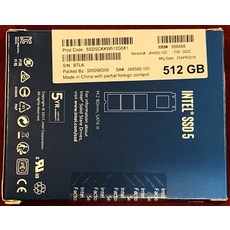 Intel 545S 512GB SSD 솔리드 스테이트 드라이브[세금포함] [정품] HDD 하드디스크[세금포함] M.2 [정품]SCKKW512G8X1 SATA3 6Gb/s SATA