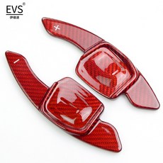 스티어링 휠 탄소 섬유 패들 시프트 VW 골프 8 MK8 GTI R R 라인 cc 자동차 액세서리 호환, [02] carbon fiber red, 02 carbon fiber red, 1개