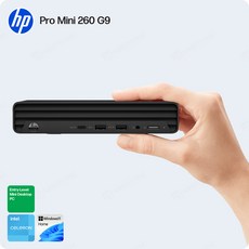 Pro Mini 260 G9-9D5A0PT-H/Celeron 7305 윈도우11홈/엔트리 미니PC/키오스크/사이니지, 블랙, HPC0352_05, 256GB, 4GB, WIN11 Home