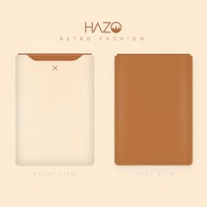 얇은 HAZO 최신 노트북 슬리브 맥북 프로 13 케이스 에어 M2 A2442 A2485 A2681 용 가죽, [01] 13