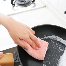양면 컬러 극세사 행주 5p세트(퍼플/핑크) 가제손수건, 단일상품