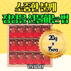 청정삼 홍삼절편 골드 300g x 15ea 정과 캔디 농축액 스틱 진과 청매실 인삼, 1개