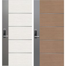 외부용 방화문 현관문 우드무늬 칼라강판, HK332-우드색상, 문짝)832x2030, 1개