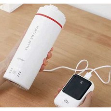 USB 전기 포트 텀블러 커피 가열 컵 휴대용 충전식, 스마트 스튜 컵 500ml 304