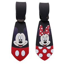 슈퍼 귀여운 귀여운 만화 실리콘 여행 가방 ID 태그 가방 넥타이 (미키 미니 가방 넥타이) (Mickey&minnie Luggage Tie)