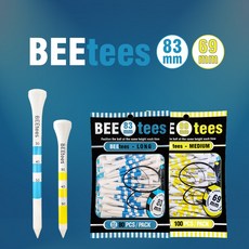 BEEtees 골프티 83mm/69mm (대용량팩) 골프티꽂이/우드티, SHORTS(120개)