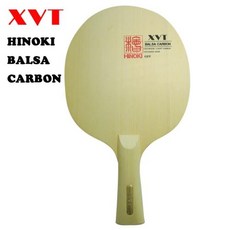 탁구라켓 XVT HINOKI BALSA 카본 패들/탁구 블레이드 WOOD + BASLA, 03 CS Short handle