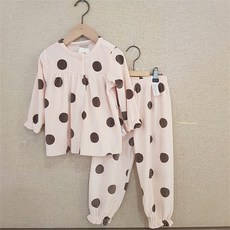 모이모이깜피 모이모이깜피 NC05 극세사스판잠옷 MO20FW핑크도트 (6238471)