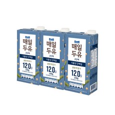 매일두유 고단백 설탕무첨가 식물성단백질, 950ml, 3개