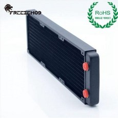 FREEZEMOD TSRP-BP360 컴퓨터 워터 쿨러 360MM 구리 라디에이터 12CM 팬 CPU 방열판 G14 ROHS, 1개, [0000] [TSRP-BP-360MM]