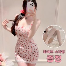 Veimia 스판 섹시슬립+스타킹 세트