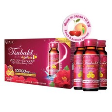 AFC 활성화 스킨 마린 콜라겐 500mg 로얄 제리 히알루 론산 비타민 여관 C 10000mg 일본 일본 동백 ??에이지 레스 뷰티 콜라겐 음료 (1.69fl.ozx10병), 상세설명참조