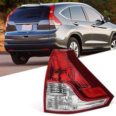 Huray 혼다 CRV 2015 2016용 후미등 어셈블리 브레이크 램프 교체 33500-T1W-A01 운전석 측 (왼쪽), 12-14 Passenger Side