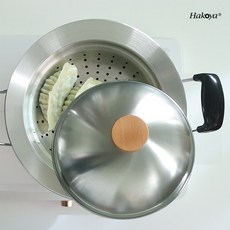 Hakoya 돔형 간편 찜기 스텐레스304 20~24cm, HA-S0206, 1개