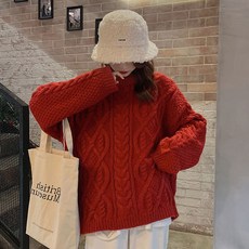 우철랩(주) 겨울 가을 여성 하프기장 풀오버 후드 와이드 루즈핏 핏아우터 굵은 삼 화밀도 핑크