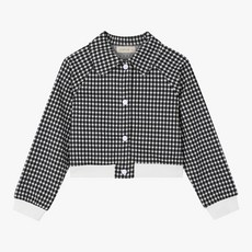 CKJD23T1G
 일로딜로 [쇼핑점] 주니어 가을부터 겨울까지~신상품특가전@ 점퍼/코트/상하세트/원피스/티셔츠/바지/레깅스등등 할인전!! [모던 크롭 체크점퍼 IDJA23W1Z ]