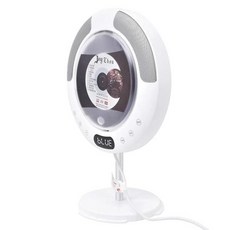 벽걸이CD플레이어 블루투스 거치대 벽걸이 CD 플레이어 라운드 홈 데스크 스탠드 블루투스 스피커 고충실도 무손실 소형 음악 LED 디스플레이
