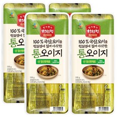 하선정 CJ 통오이지 300g x4개(무료배송), 4개