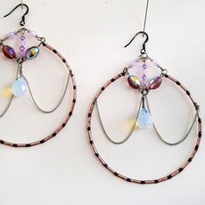 문스톤링귀걸이