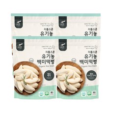 리틀스푼 유기농 백미떡뻥 쌀과자 40g x 4종, 쌀눈백미, 자색고구마, 사과, 단호박, 1세트