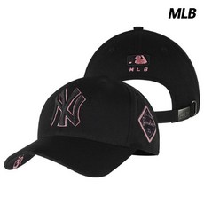 엠엘비 MLB 모자 뉴욕양키스 다이아몬드 커브조절캡 블랙 32CP85011-50L, 32CP85011-50L:FREE