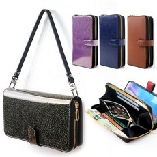 레드울프 지퍼마스터 지폐 세로 펼침 수납 가능프리즘 펄 패턴 지갑형 핸드폰케이스