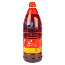 매운고추맛기름, 4개, 1.8L