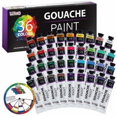 U.S. Art Supply Professional 36 Color Set 프로페셔널 젤리 과슈 물감 히미과슈 세트 36색