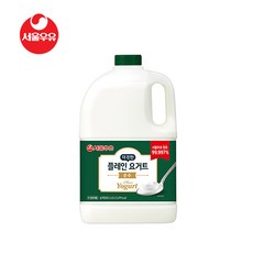 서울우유 더 진한 플레인 요거트 순수 2.45L 당무첨가 + 아이스포장
