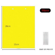 곤충용 접착 보드 끈끈이벌레판 해충 박멸 보호 식물, 50개
