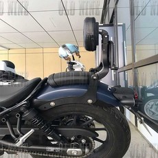 혼다 레블1100 접이식 등받이 호환 튜닝 CM1100 REBEL, 등받이+브라켓(CM500)블랙, 1개