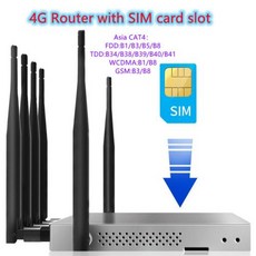 라우터 와이파이 호완 1200M 기가비트 듀얼 밴드 4G 무선 CAT4 EC25 IEEE80211AC SIM 카드 슬롯 마이크로 SD SATA, USA 4G CAT6, 3) USA CAT4 - usa호완