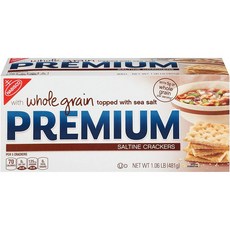 Premium 짭짤한 크래커 통밀 16.96oz (12팩), 선택, 상세설명참조
