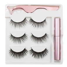 Qita 가성비 3쌍 자석속눈썹 자석 아이라이너눈썹 쎌프연장, 단일상품개, 조합 5