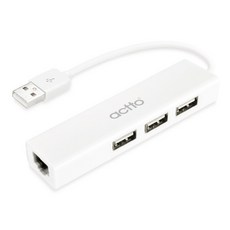 엑토 USB허브 HUBL-01 LAN (USB2.0-3포트+LAN-1포트), 단품