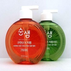 JU 애경 순샘 주방세제 베이킹소다 피톤치드 구연산 자몽, 베이킹소다피톤치드 500ml용기