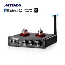 AIYIMA T6 PRO 튜브 프리앰프 헤드폰 앰프 DAC QCC3008 CM6642 튜브 앰프 블루투스 APTX-LL USB 24비트/192kHz, T6 Pro 전원 공급 장치 없음