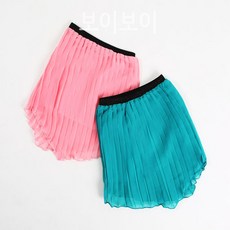 보이보이 [당일출고]쉬폰주름스커트 아동여름스커트땡처리특가세일