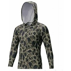 시마노프스키(SHIMANO) 산 PR롱 슬리브 후 디 셔츠 카키 오리 오리 IN-062Q M