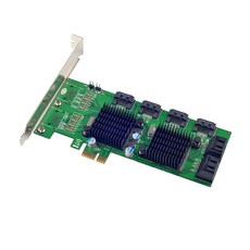 Pci e 8 포트 sata 3.0 6 기가바이트/초 확장 카드 88se9215 + 9705 칩셋 (marvell 8 sata3 pcie 용)|port sata|8 ports s, 1개, 단일, 단일