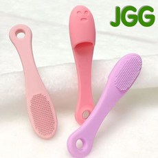 JGG 핑거 실리콘 브러쉬 고양이 턱드름 관리(색상임의), 1개, 8g