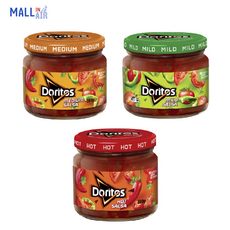 도리토스 Doritos 나초 딥 살사 소스 3종 핫/미디움/마일드 300g Nacho Dip Salsa Sauce Hot/Medium/Mild 300g, 3개
