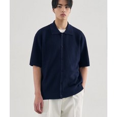 DRAW FIT 스카시 카라 반팔 가디건 [NAVY] 293150