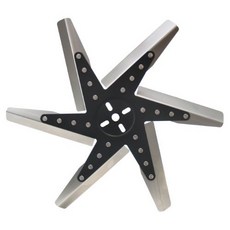 Derale 19118 18" High Performance Stainless Steel Flex Derale 19118 18" 고성능 스테인리스 스틸 플렉스 팬 표준 회전 검정, Black