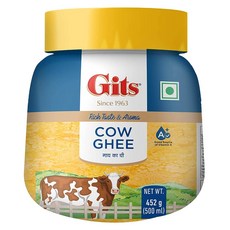 인도정품 Gits 퓨어 카우 기버터 Ghee 500ml, 1개