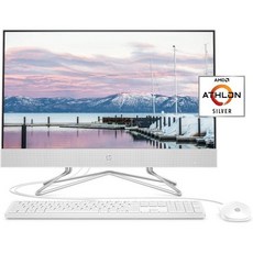 24인치 올인원 데스크톱 컴퓨터 AMD Athlon Silver 3050U 프로세서 8GB RAM 256GB SSD Windows 10 Home (24-dd0010 Whi